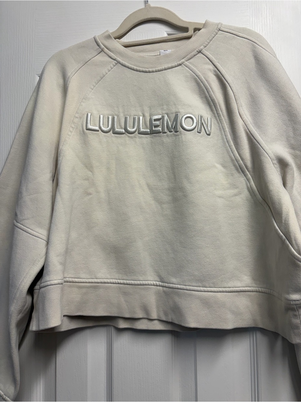 lululemon athletica Scuba Oversized Pullover Wordmark Bone Color